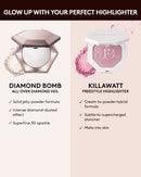 Diamond Bomb All-Over Diamond Veil — Rosé Rave